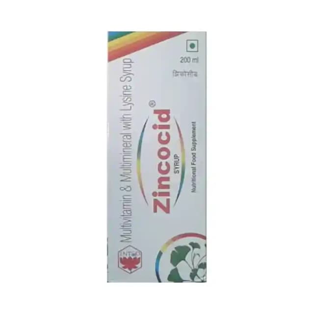 Zincocid Syrup (1 Bottle of 200 ml Syrup)