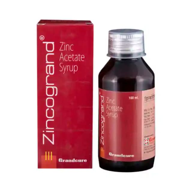 Zincogrand Syrup (1 Bottle of 100 ml Syrup)