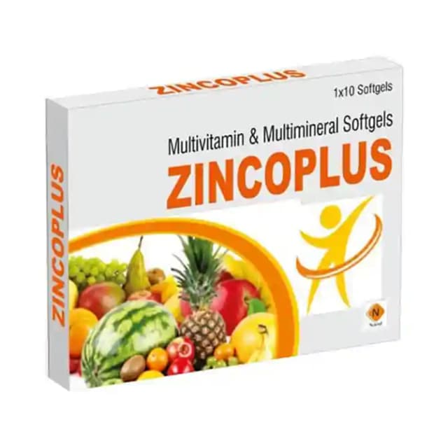 Zincoplus Softgels (1 Strip Of 10 soft gelatin capsules)