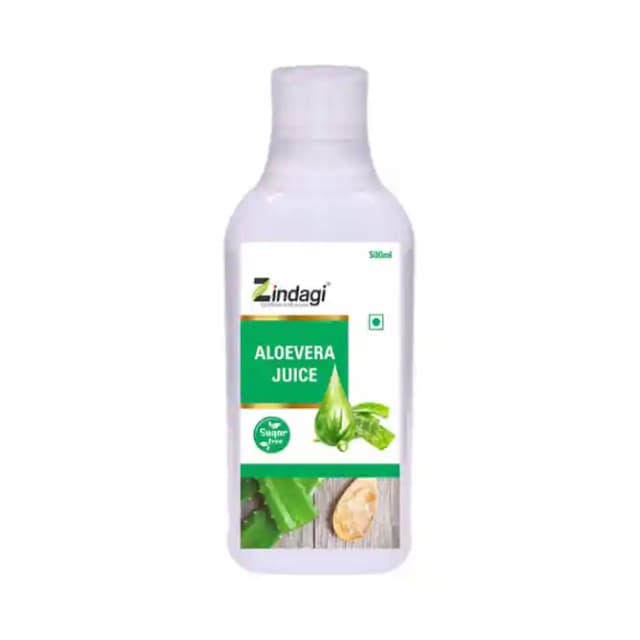 Zindagi Aloevera Pure Juice (1 Bottle of 500 ml Juice)