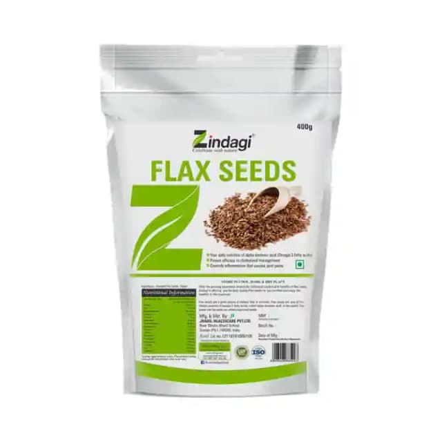 Zindagi Flax Seeds (1 Packet Of 400 gm Seeds)