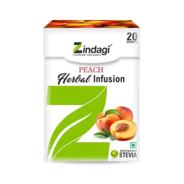 Zindagi Peach Herbal Infusion (1 Box Of 20 Sachets)
