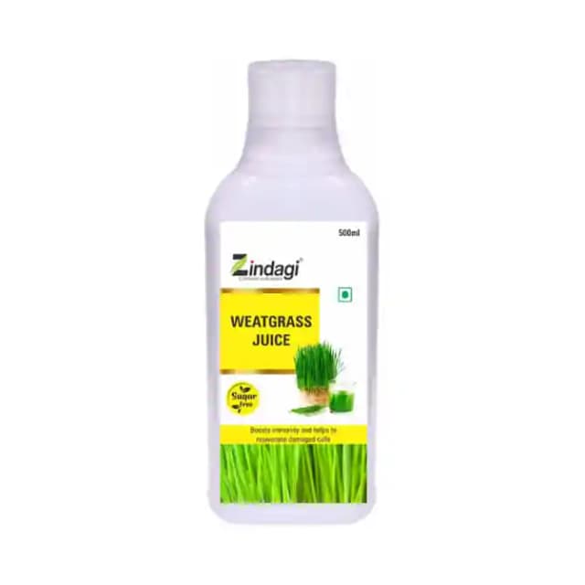 Zindagi Wheatgrass Juice (1 Bottle of 500 ml Juice)