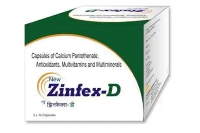 Zinfex D (1 Strip Of 10 capsules)