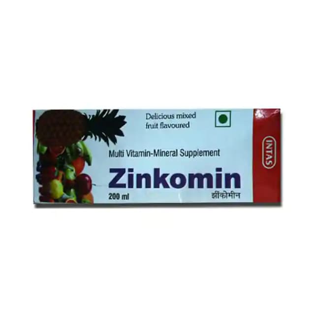 Zinkomin Syrup (1 Bottle of 200 ml Syrup)