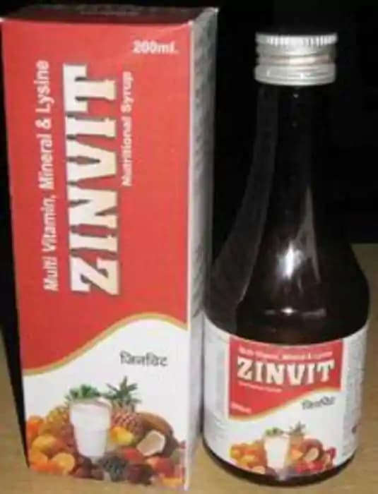 Zinvit Syrup (1 Bottle of 200 ml Syrup)
