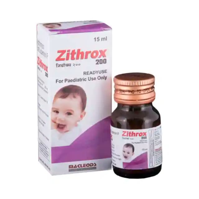 Zithrox 200 Readyuse Suspension (15 ml in 1 bottle)