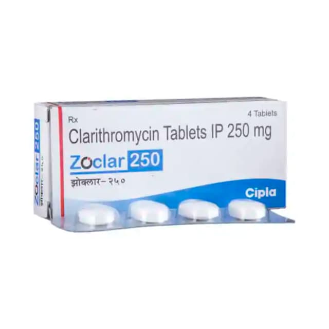 Zoclar 250 (4 tablets in 1 strip)