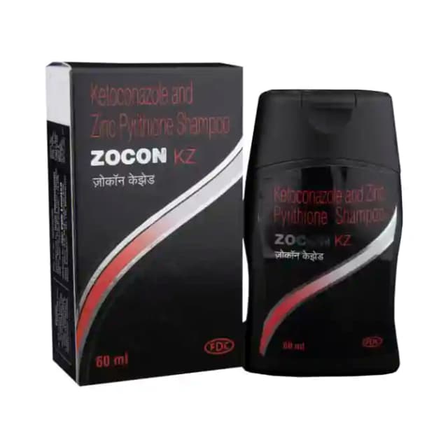 Zocon KZ Shampoo (1 Bottle of 60 ml Shampoo)