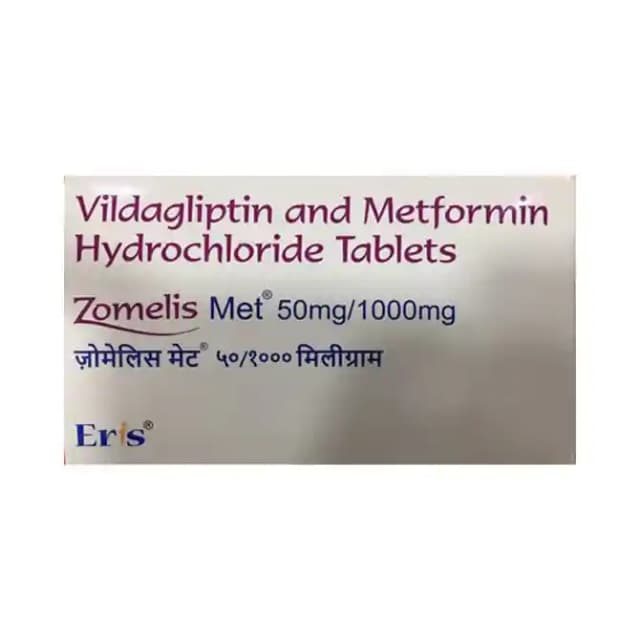 Zomelis Met 50mg/1000mg (15 tablets in 1 strip)