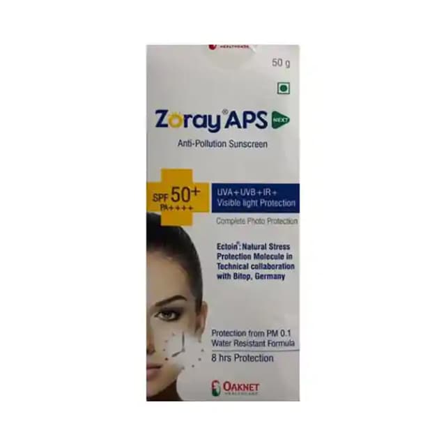 Zoray APS Next Sunscreen SPF 50+ (1 Tube Of 50 gm Gel)