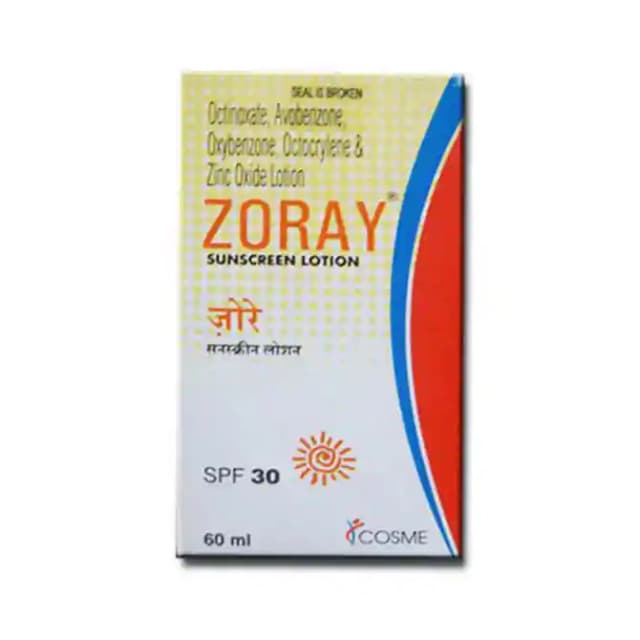 Zoray Sunscreen Lotion (1 Bottle of 60 ml Lotion)