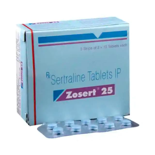 Zosert 25 (10 tablets in 1 strip)